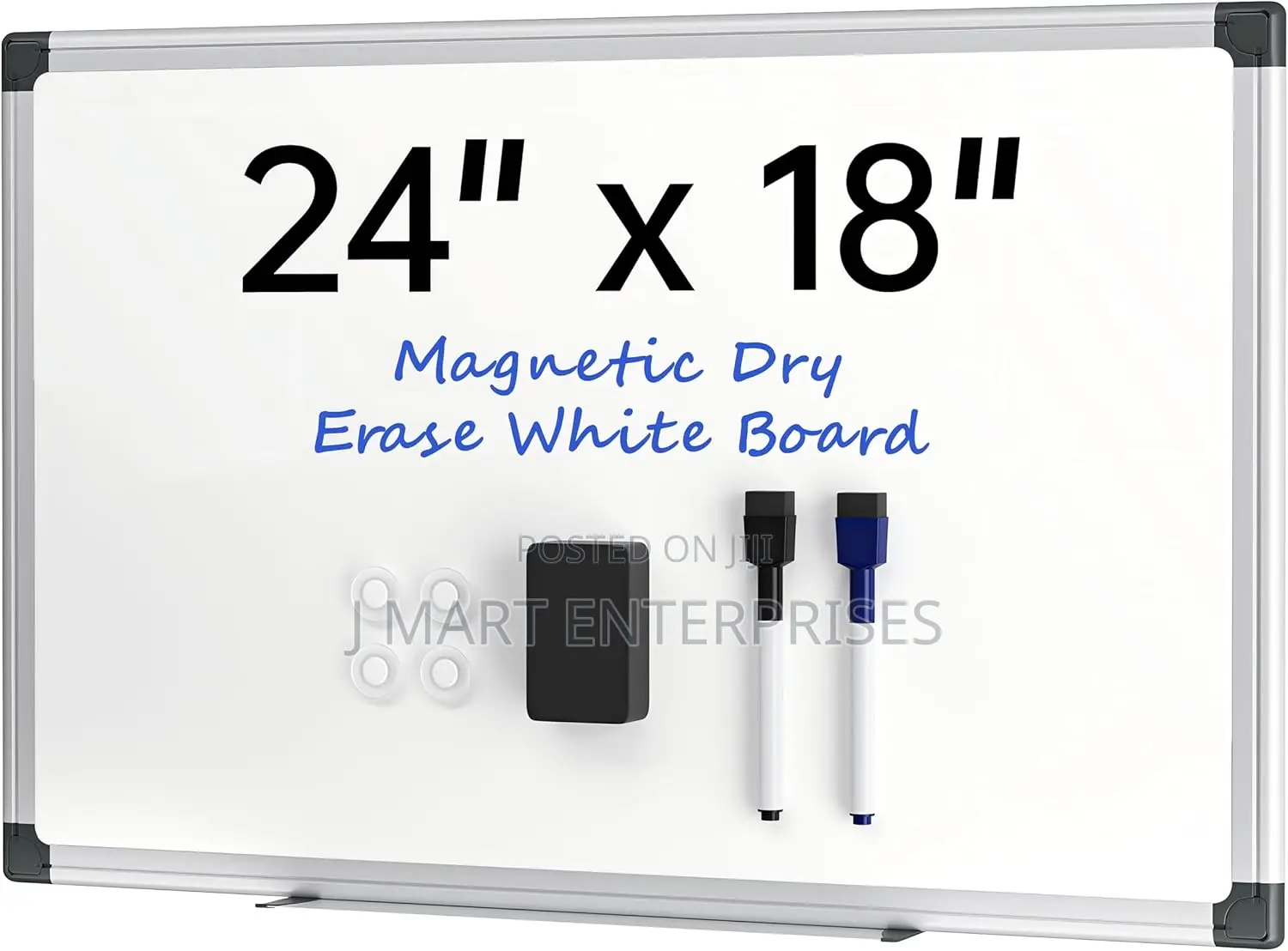 Magnetic Whiteboard For Wall, Dry Erase Board With Silver Frame,