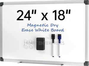 Magnetic Whiteboard For Wall, Dry Erase Board With Silver Frame, - main view