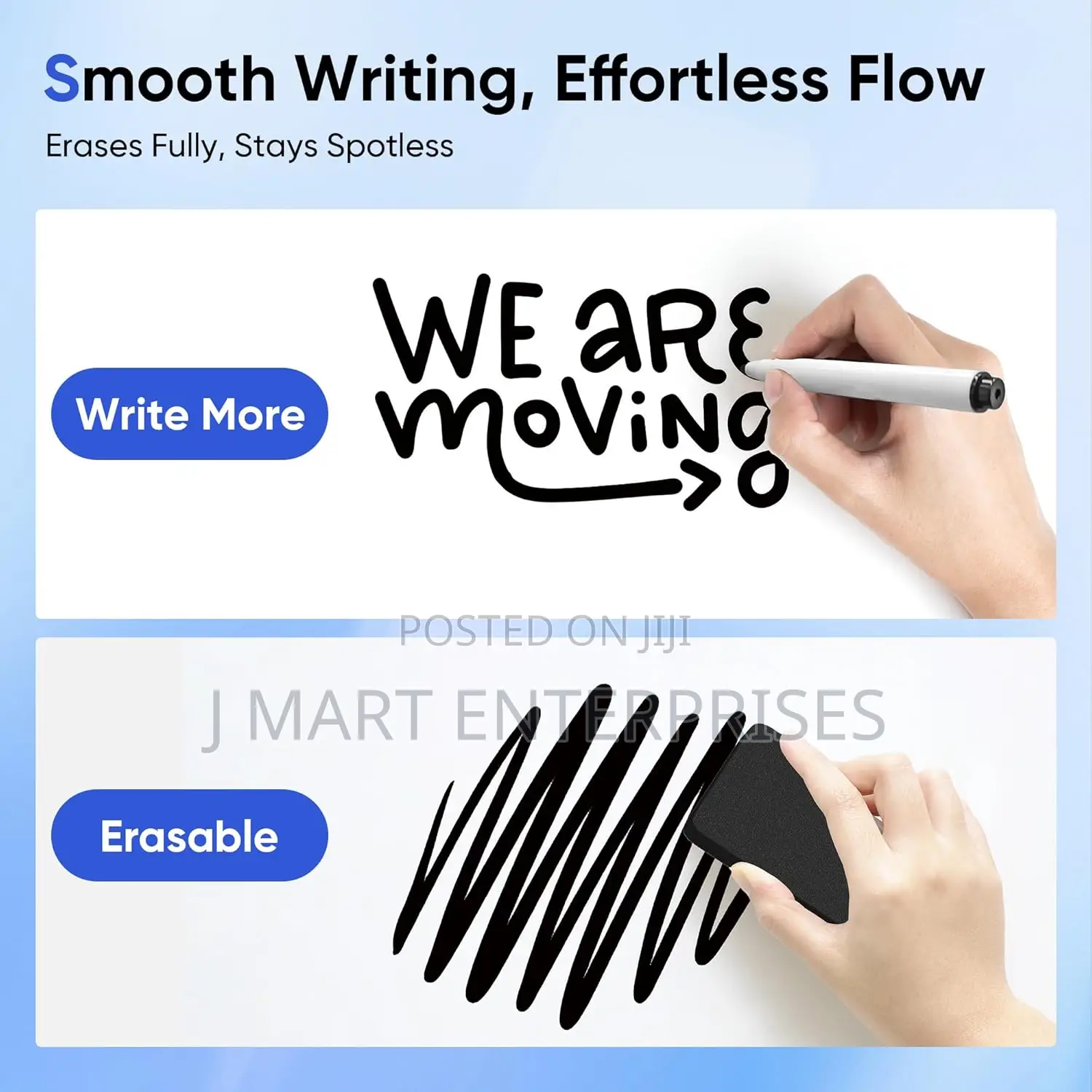 Magnetic Whiteboard For Wall, Dry Erase Board With Silver Frame,