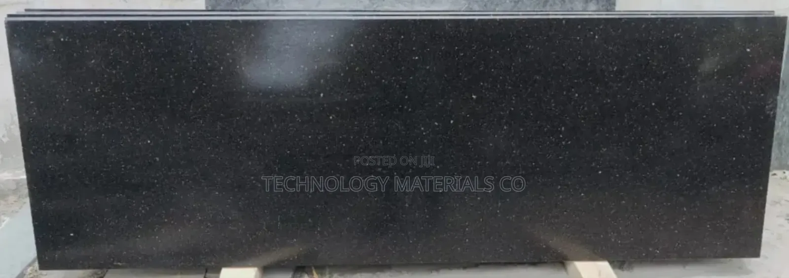 Black Galaxy Granite Slab – Premium Natural Stone With Gold Speckles