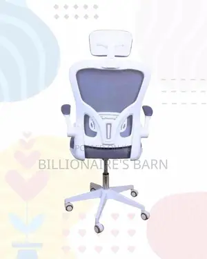 Stylish (Modern) Office Few White Ergonomic |Perfect For Home Office