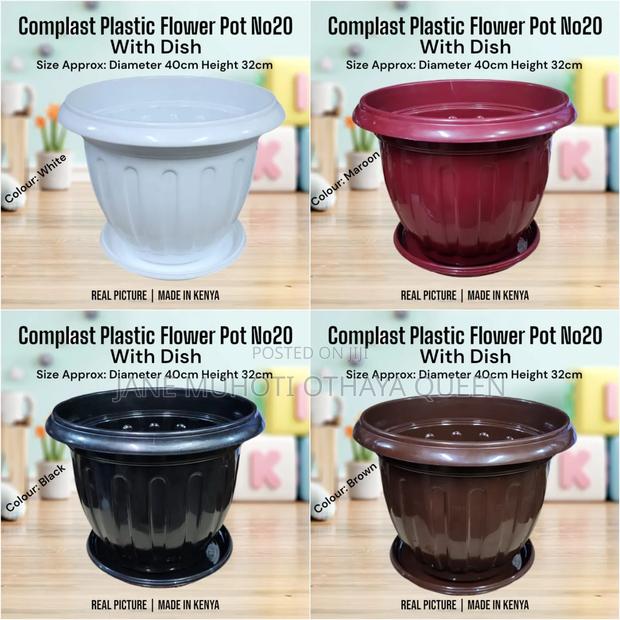 Complast Flower Pot / Planter With Plate