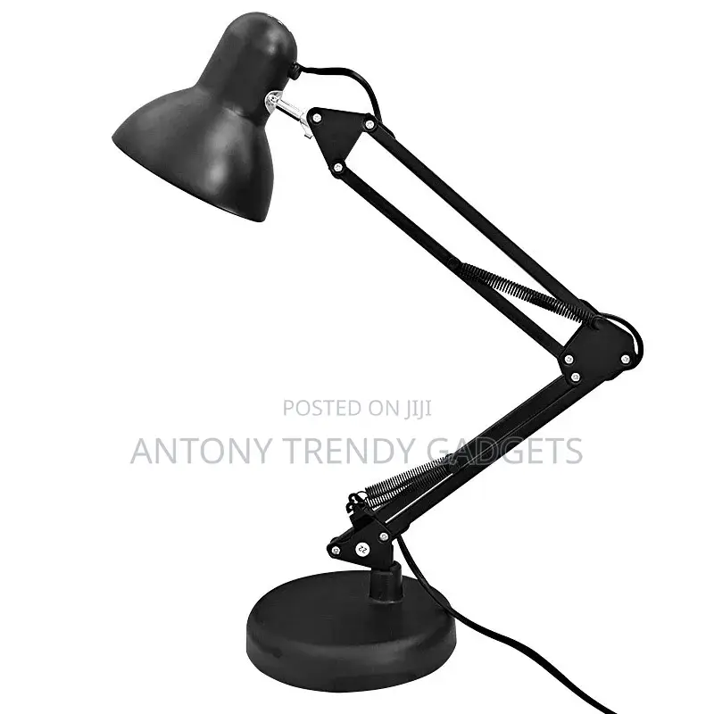 Adjustable Metal Desk Lamp With Clamp Mount & Table Base