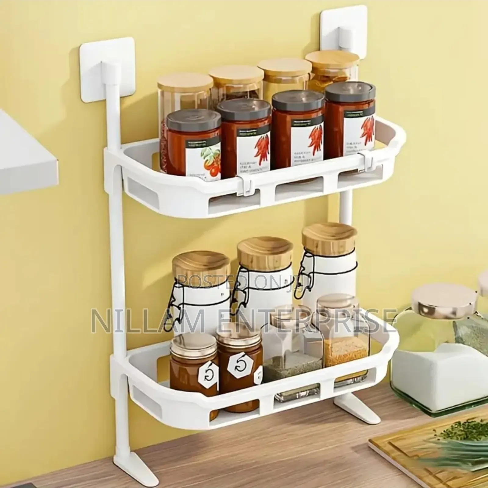  2-Layer No-Drill Multipurpose Shelf