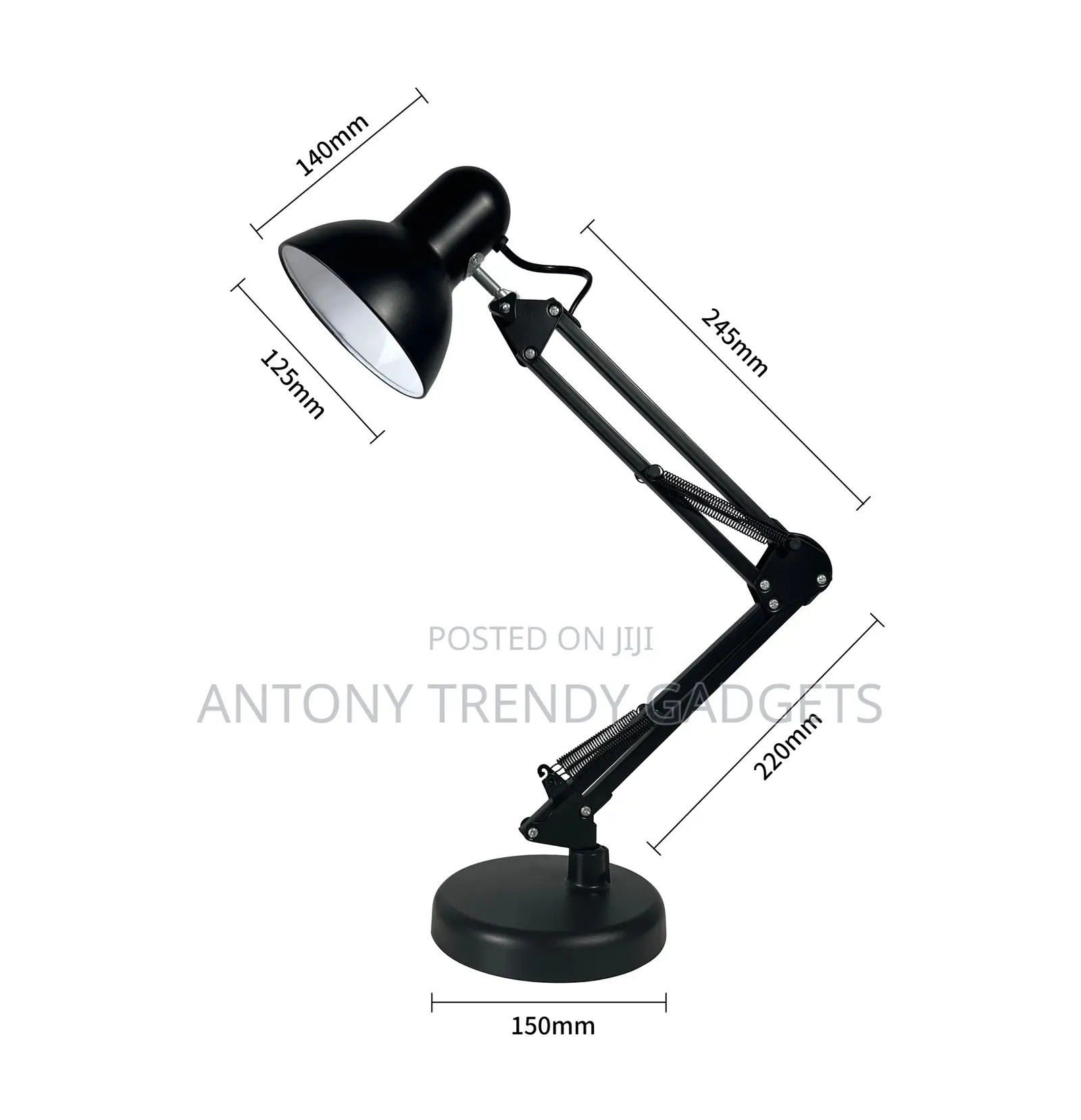 Flexible Metal Desk Lamp Clamp & Stand Reading Light