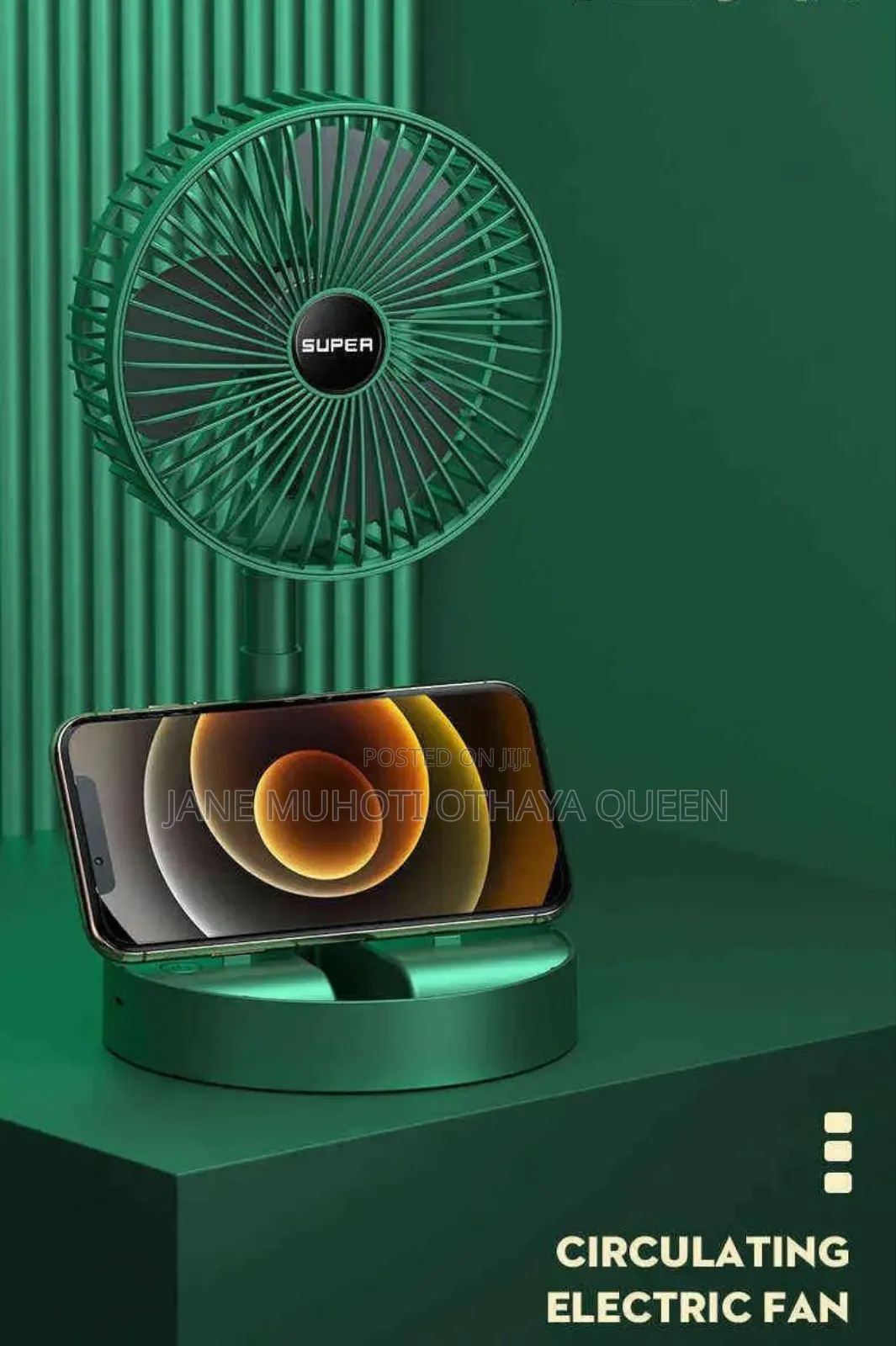*Desktop Foldable Fan