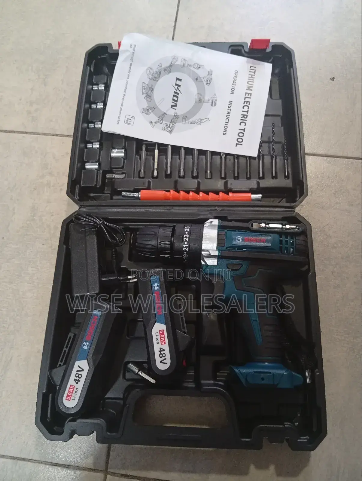Bosch 48v Cordless Drill Set. √