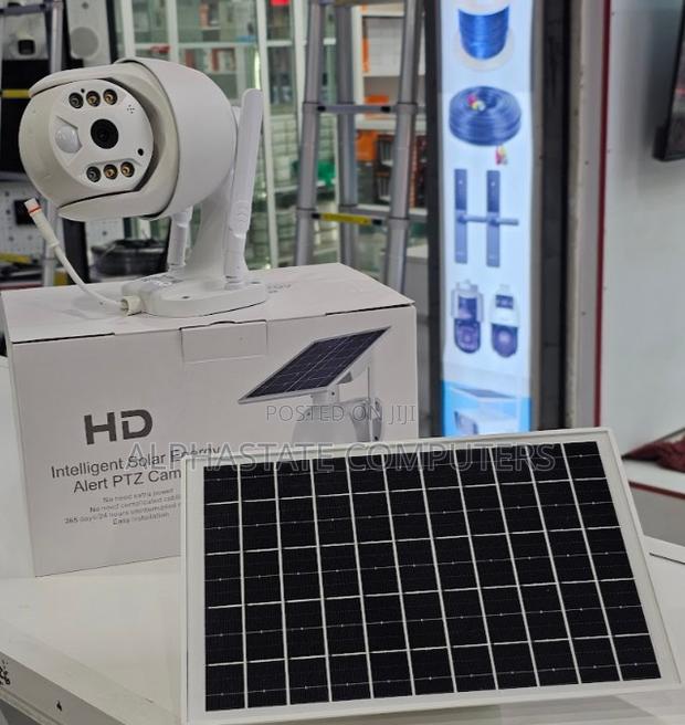 Solar CCTV Camera PTZ With Pan Tilt Zoom, Motion and Outdoor Design