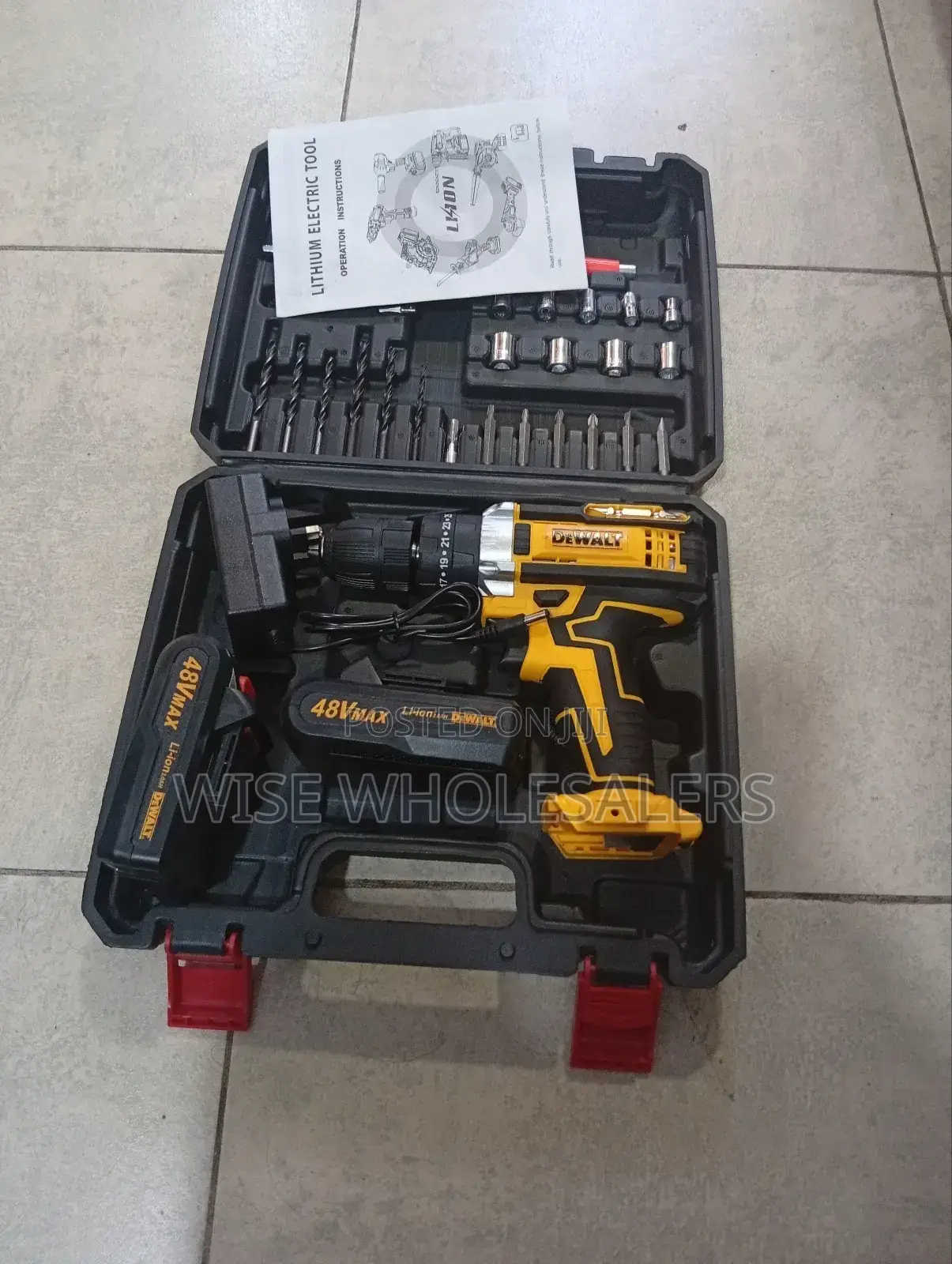 Dewalt 48v Rechargeable Cordless Drill Multi-tool Set