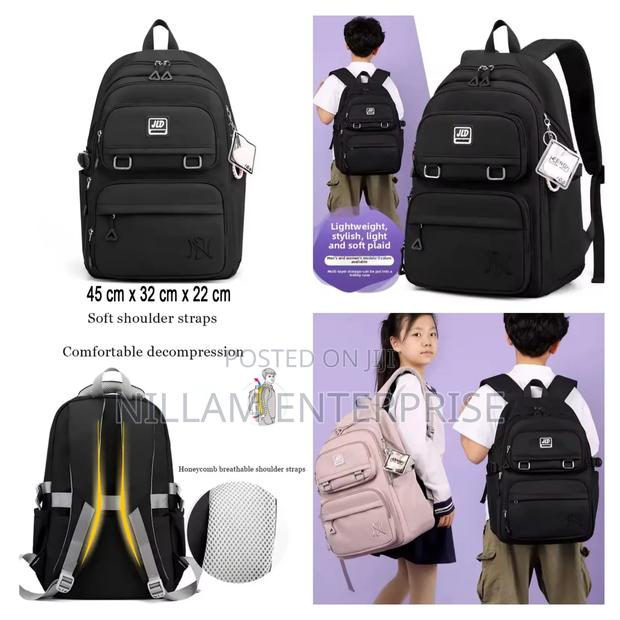 Fashionable JLD Large-Capacity Waterproof School Bag