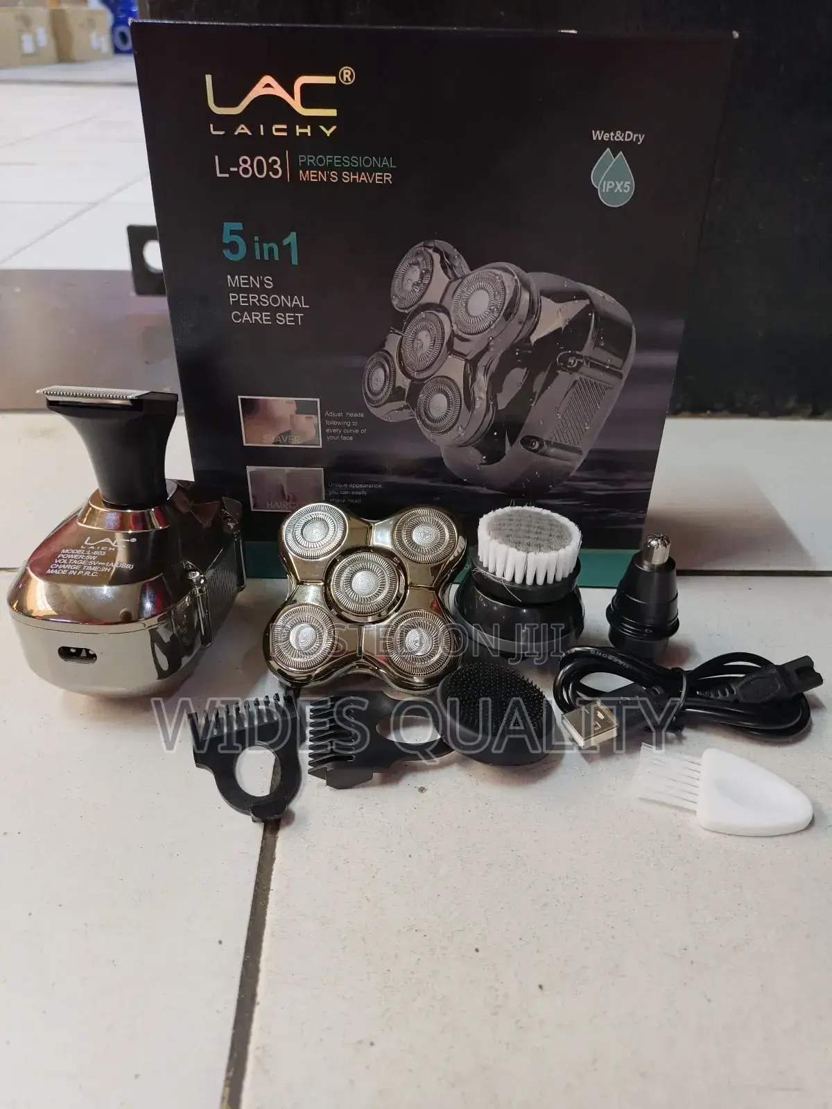 5 in 1 Rechargeable Hair Smoother.Professional Men's Shaver.