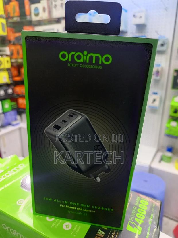 Oraimo 65w Hypergan Fast Wall Charger With Multiple Ports - main view
