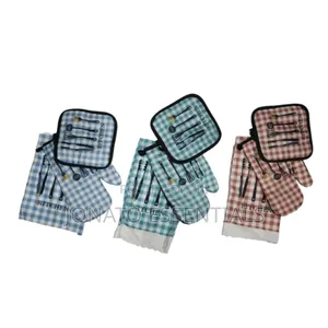 3pcs Oven Gloves Pot Holders Set Kitchen Mitts