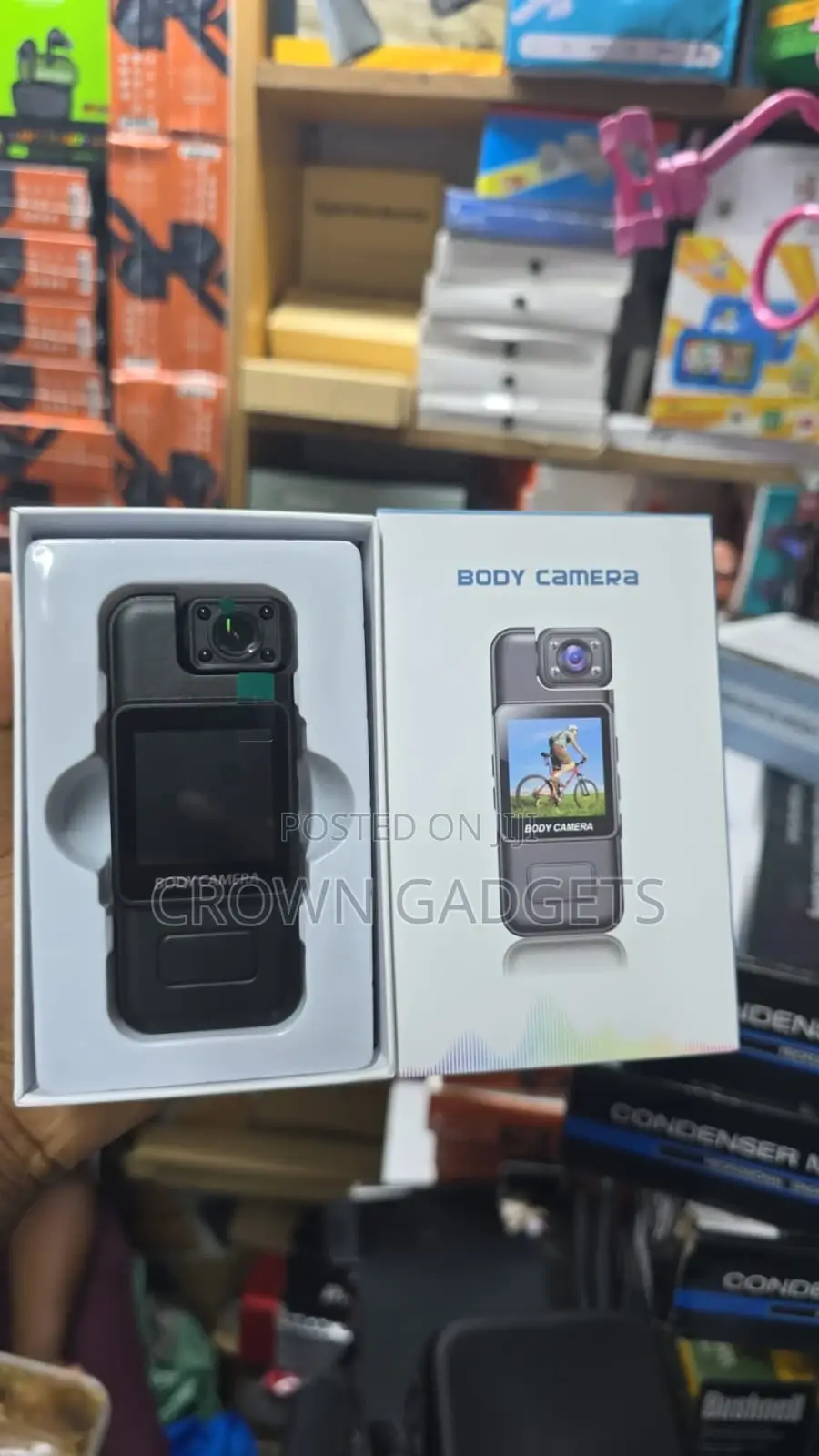 Wearable Action Body Camera 180° Rotating Lens Hd Video