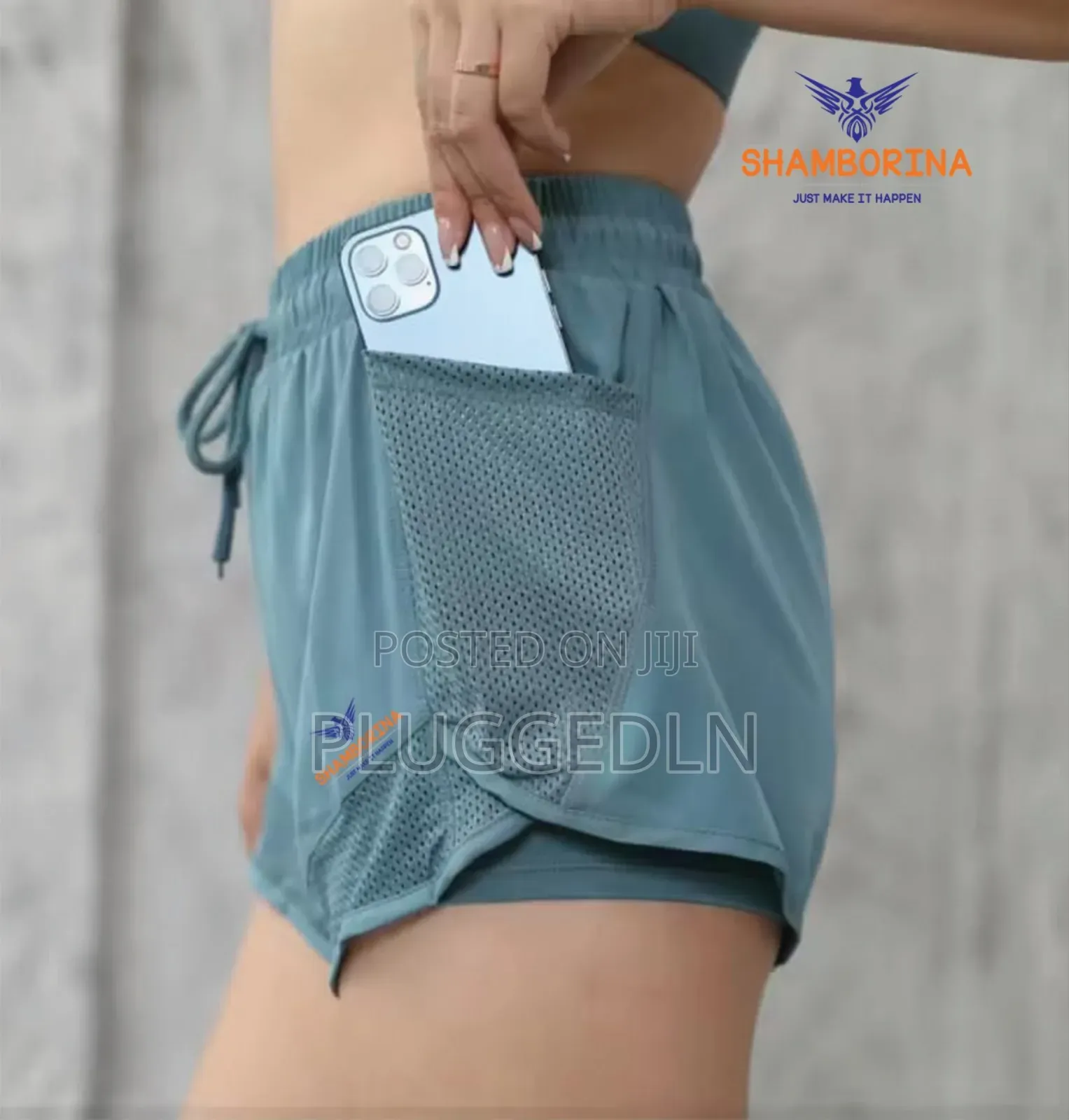2 in 1 Womens Gym Short -Sizes S,M,L,Xl,2xl