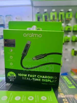Oraimo Digiline Usb-C to Usb-C 100w Fast Charge Cable – 1.2m