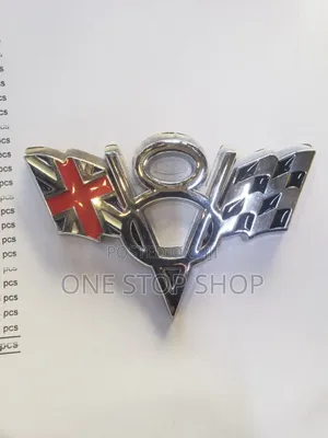 Flying Shaped V8 Badge