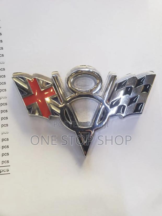 Flying Shaped V8 Badge