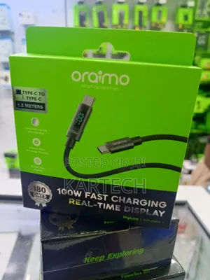 Oraimo Type-C to Type-C 100w Charging Data Cable