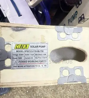 Kunda Solar Submersible Pump (Model: 3psc3.5-110-96-750).