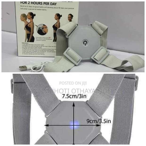 *Rechargeable Smart Sensor Posture Corrector - main view