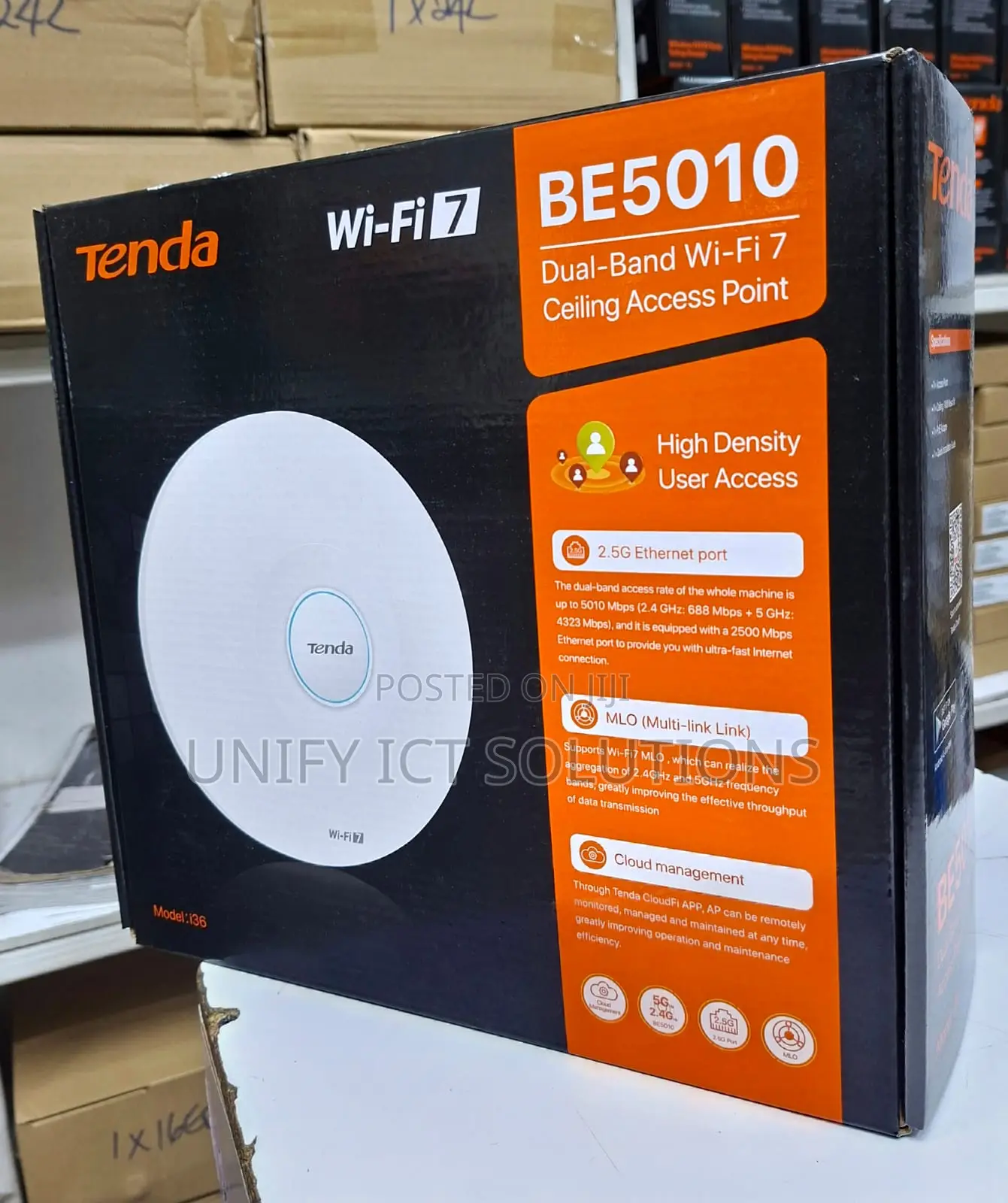 Tenda I36 Be5010 Dual-Band Wifi7 Ceiling Access Point