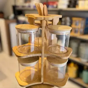 Tabletop Bamboo Spice Rack