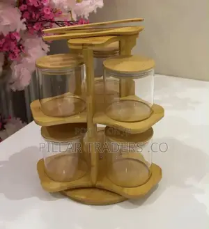Tabletop Bamboo Spice Rack