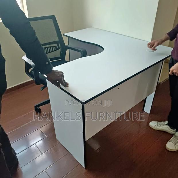 Modern Workstation: L-Shape Office Desk