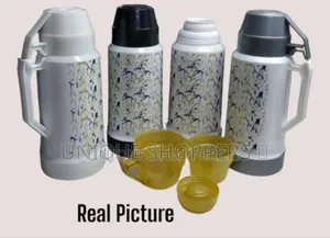 Adix Kiboko Marble Plastic Body Glass Refill Thermos Flask
