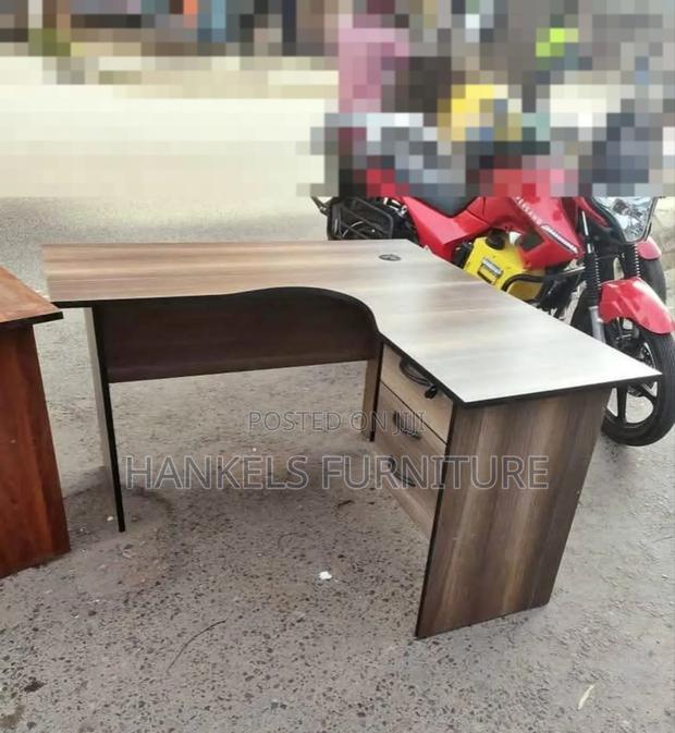 Space-Saving L-Shape Desk for Office Study Areas