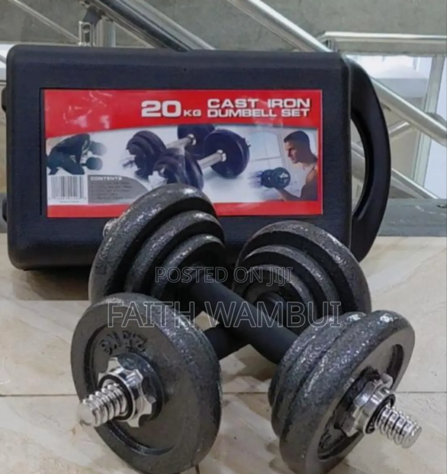 Cast Iron 20kg Dumbbell Set/Dumbbell Set