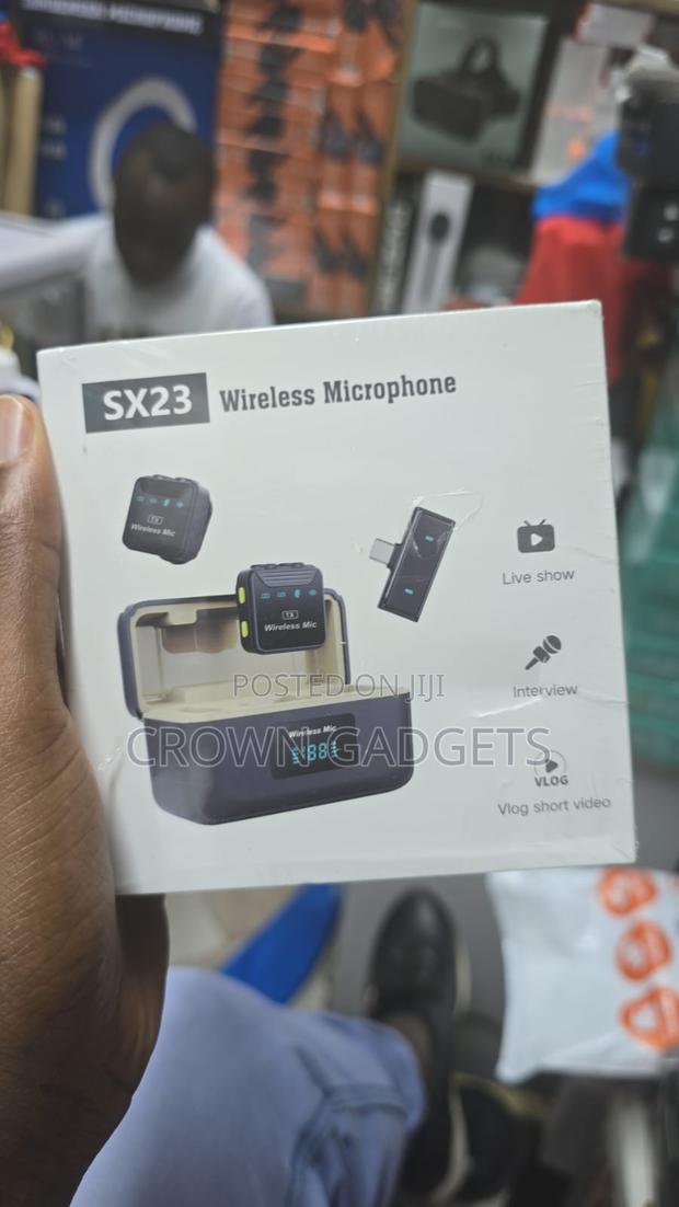 Sx23 Portable Dual Wireless Microphone for Live Video Recording - thumbnail 3