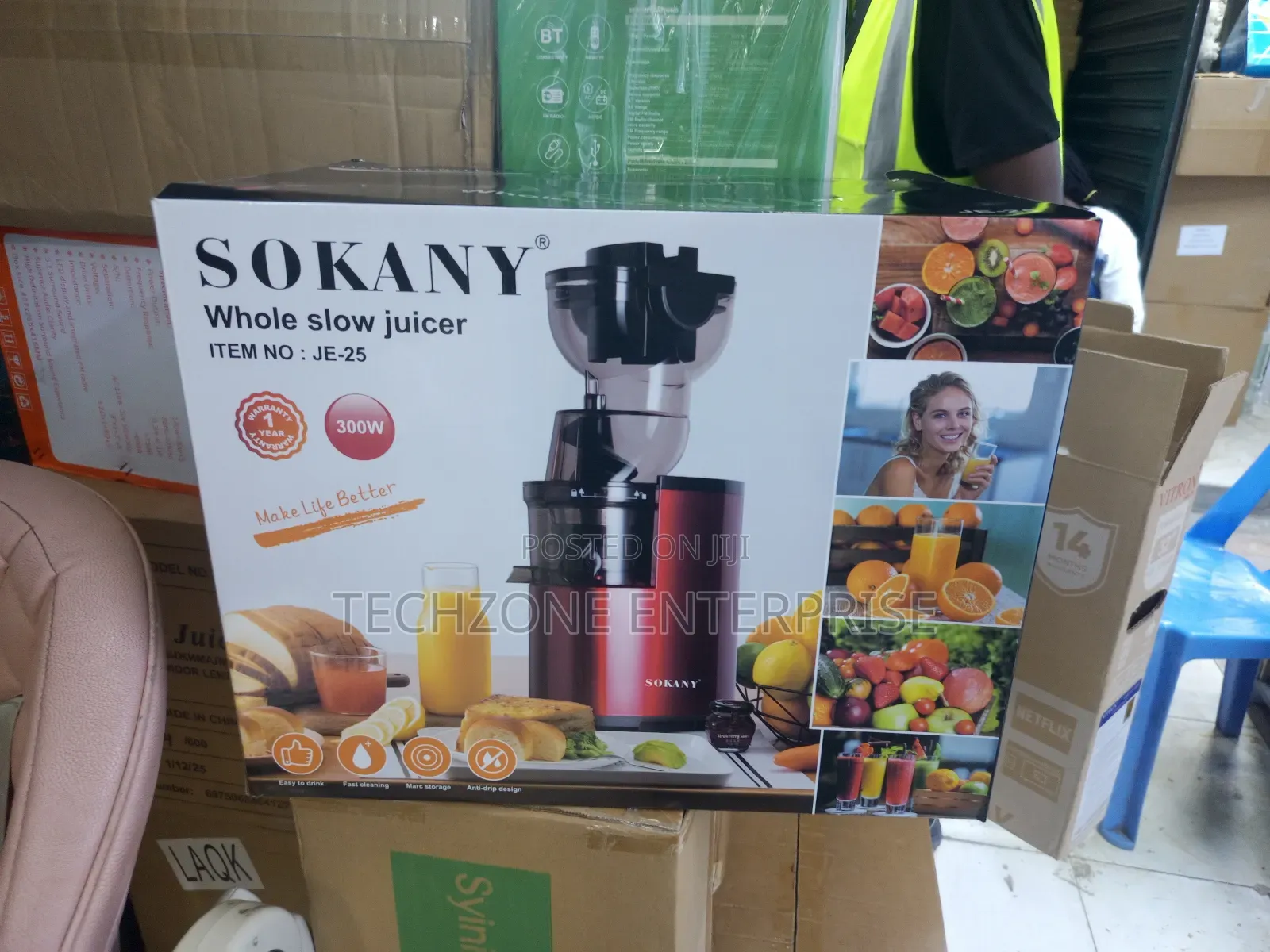 Sokany Juice Extractor With 300 Watts 