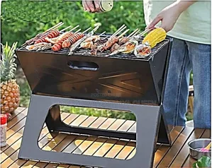 Portable X-Shape Charcoal BBQ Grill