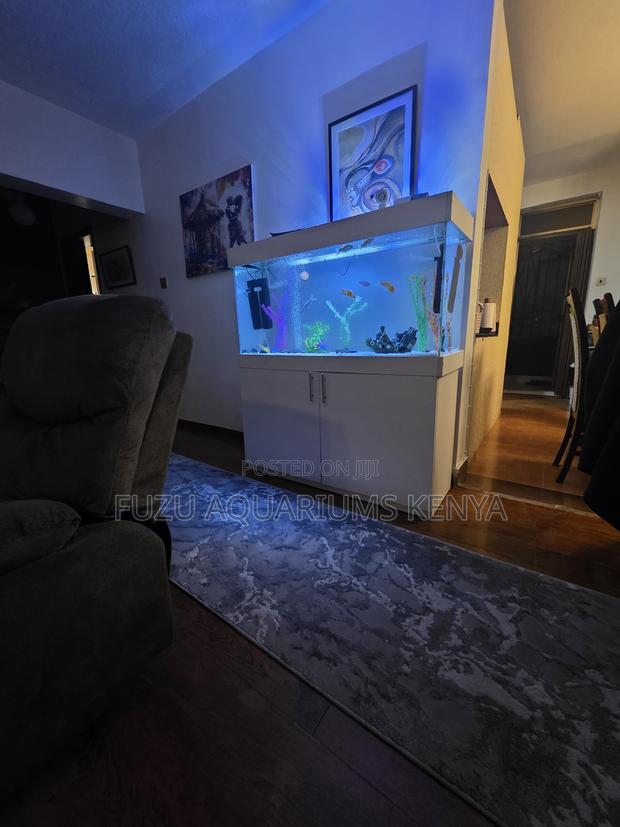 High-End White Aquarium for Office or Home - main view