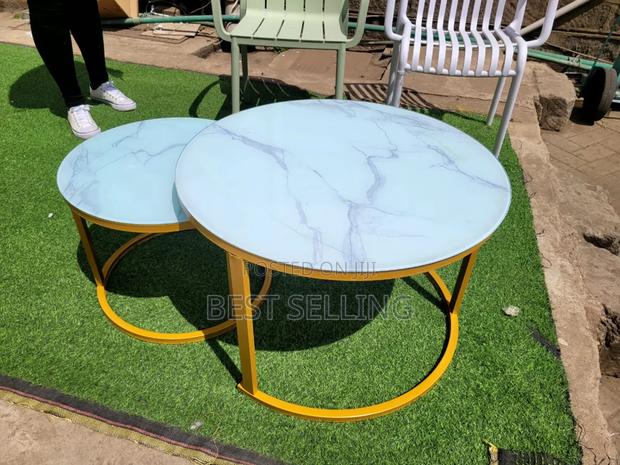Marble Top Nesting Coffee Table