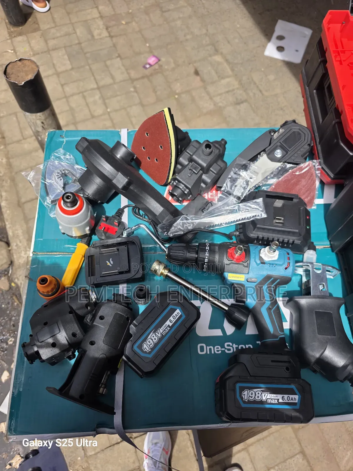Generic Brand Cordless Power Tool Combo Kit.