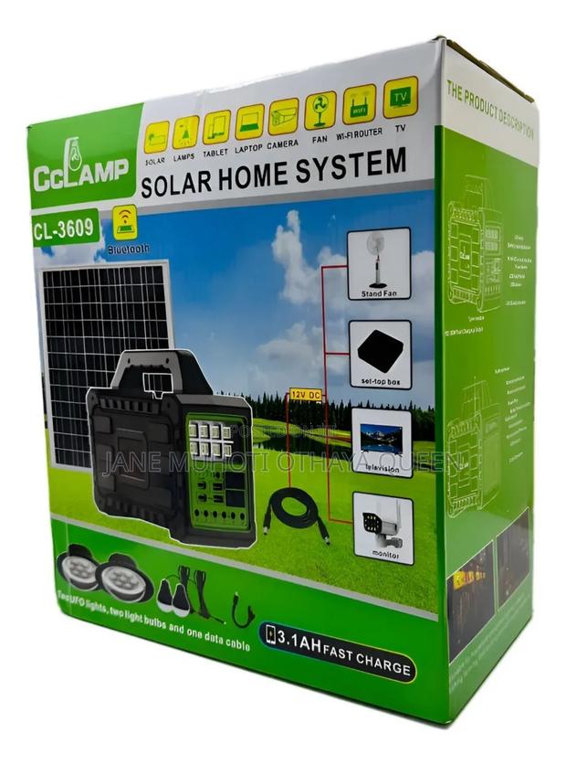 Portable Solar Power Station 12v 7ah With 4 Solar Panels - thumbnail 4