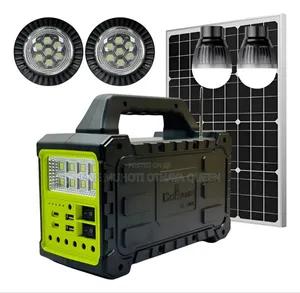 Portable Solar Power Station 12v 7ah With 4 Solar Panels