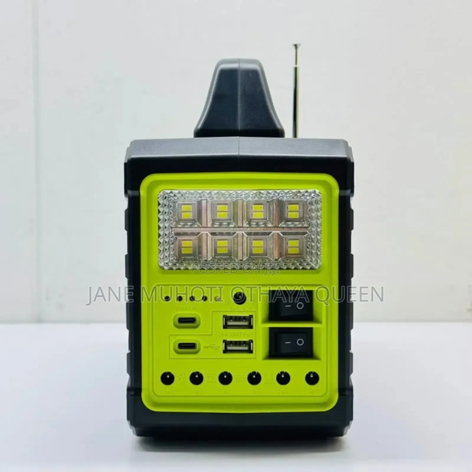 Portable Solar Power Station 12v 7ah With 4 Solar Panels