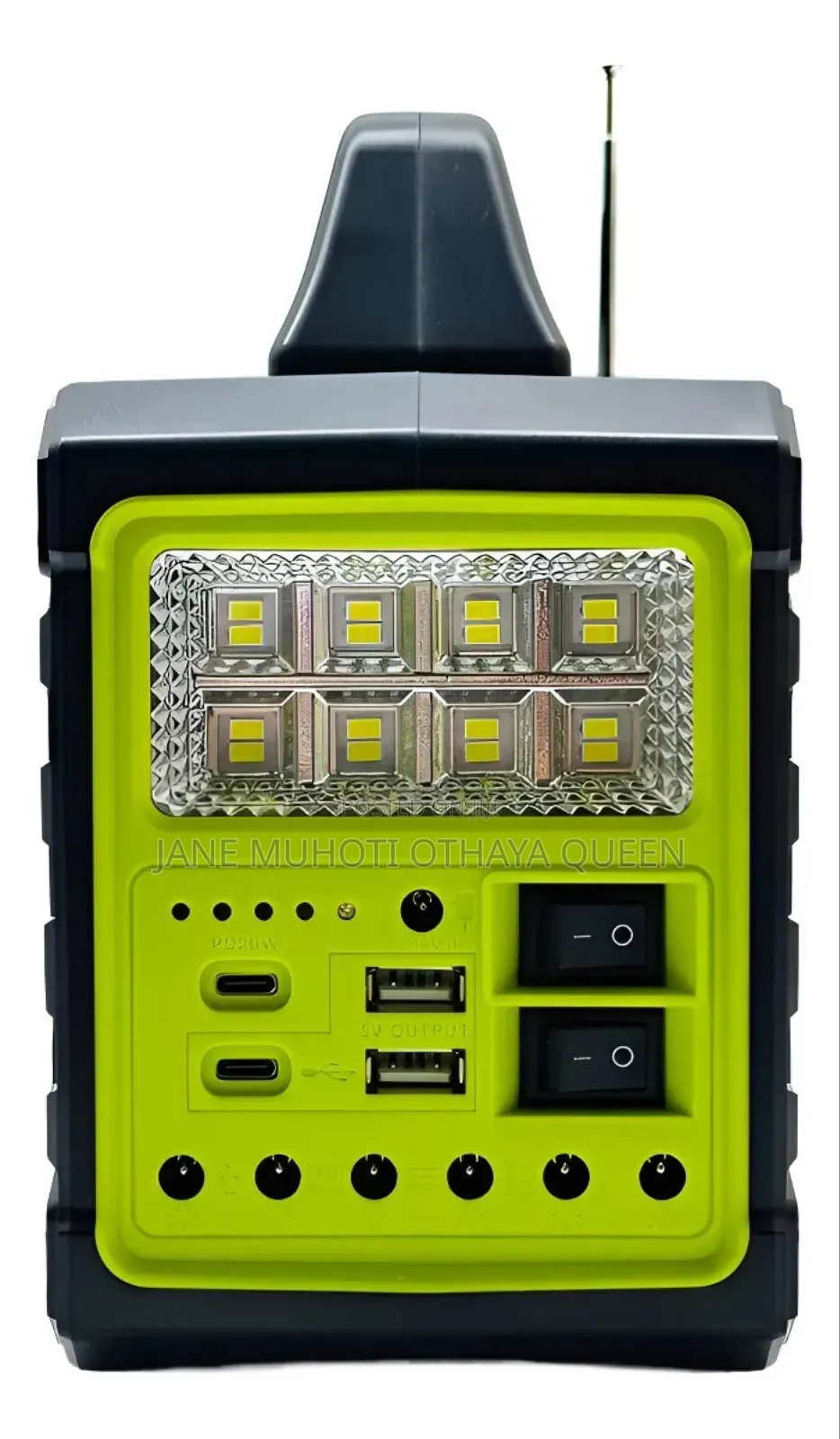 Portable Solar Power Station 12v 7ah With 4 Solar Panels