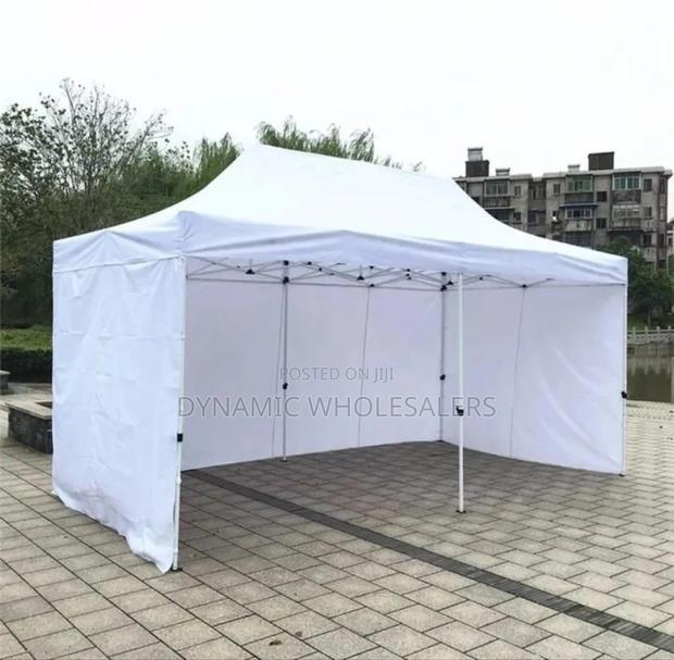 White 3 by 6m Pop-Up Canopy or Gazebo Tent