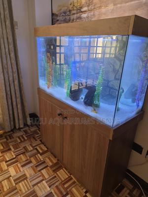 Family Friendly Light Wood Aquarium Kit - thumbnail 2