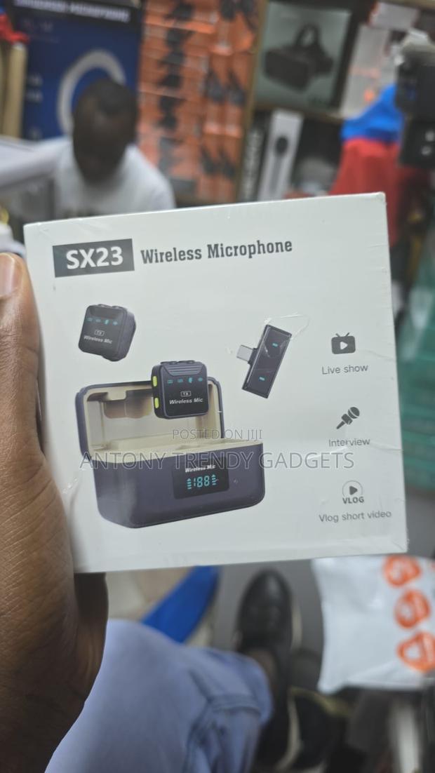 Sx23 Dual Wireless Microphone For Vlogging & Live Streaming