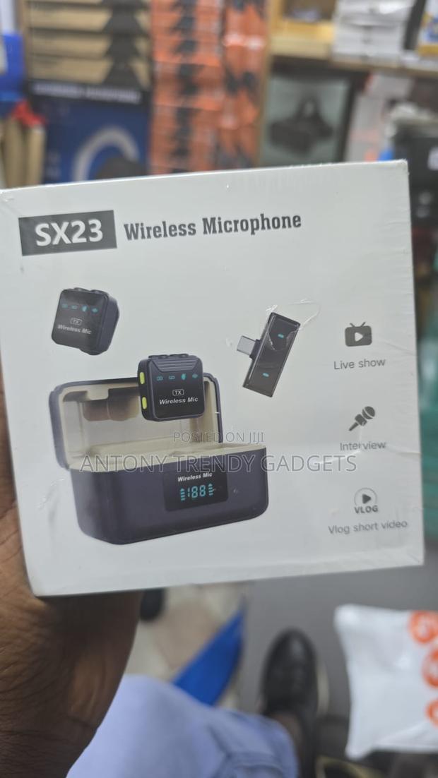 Sx23 Dual Wireless Microphone For Vlogging & Live Streaming - thumbnail 2