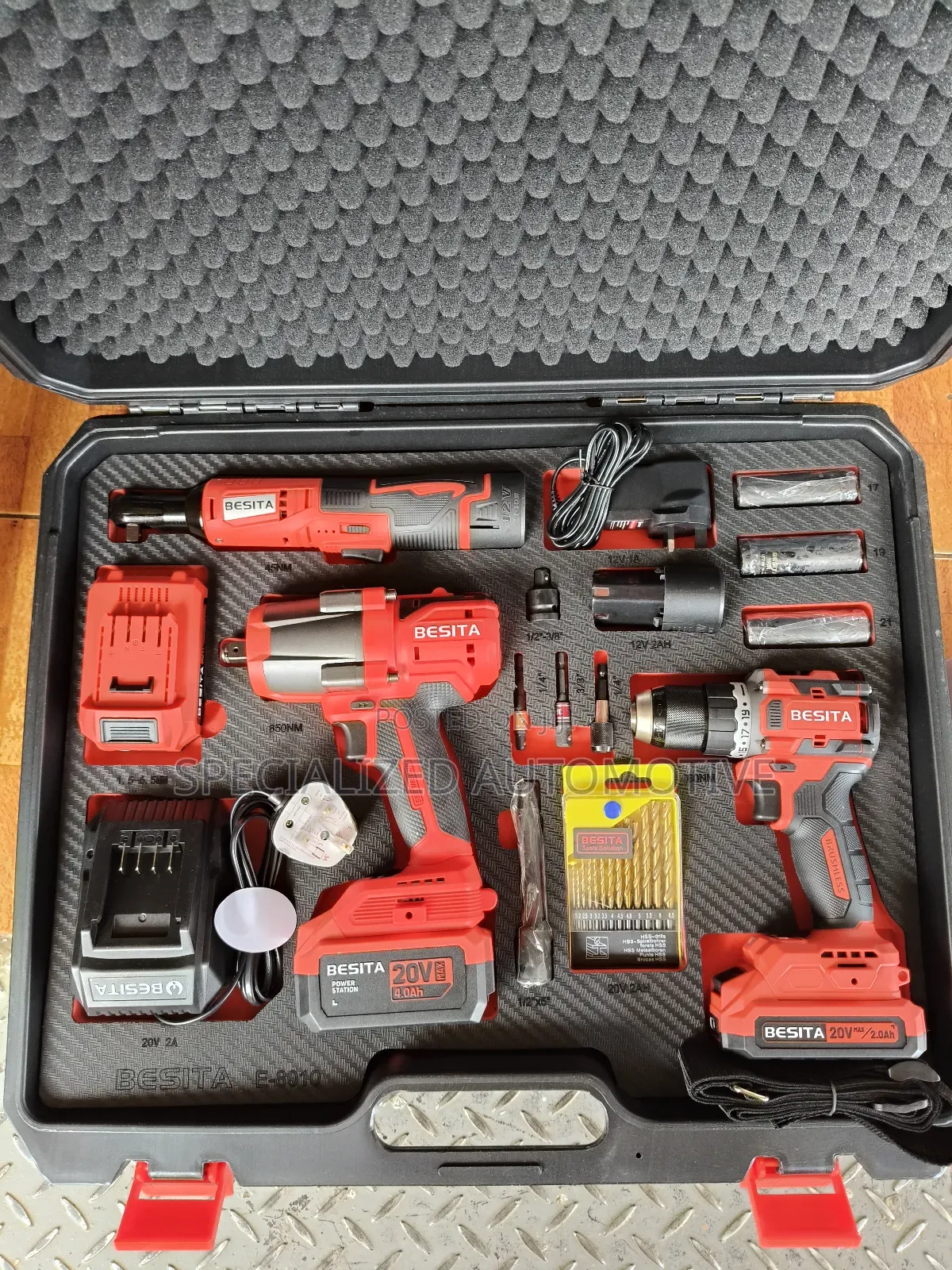 3 in 1 Besita Cordless Power Impact Wrench, Ratchet Drill Tool Kit