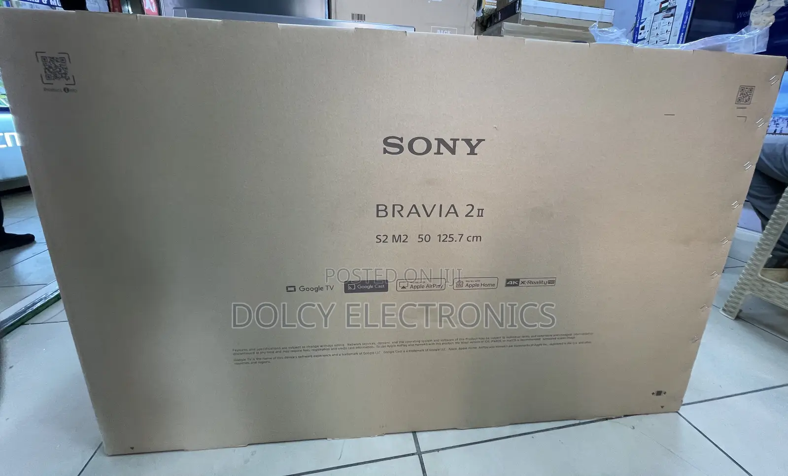 Sony 50inch Bravia 2 Ii (S2m2) 2025 4k Hdr Smart Tv