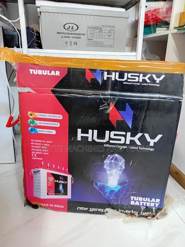 Husky 200ah Tall Tubular Solar Battert - main view