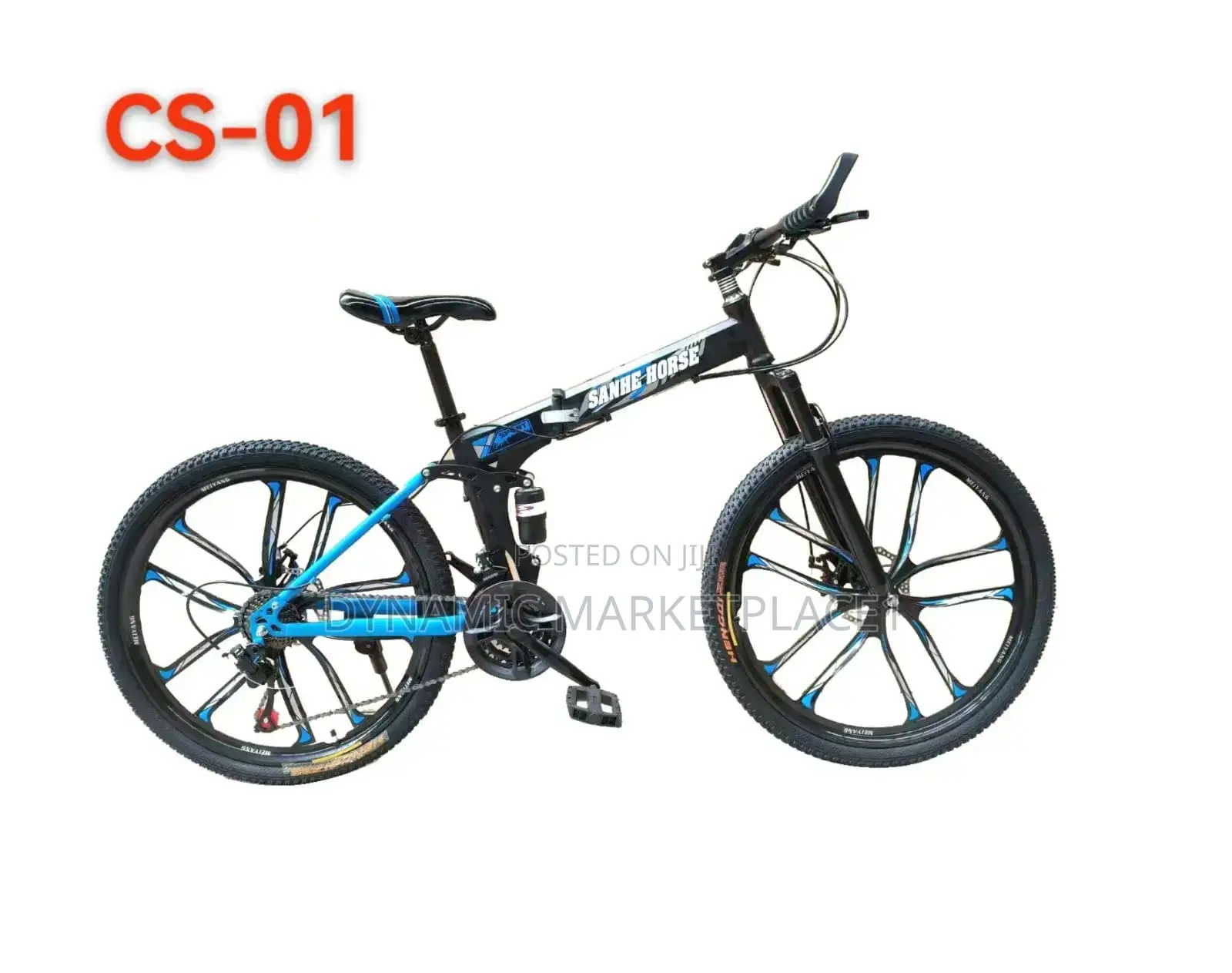 Sanhe Horse Cs-01 26-Inch Foldable Mountain Bike With Chrome Wheels